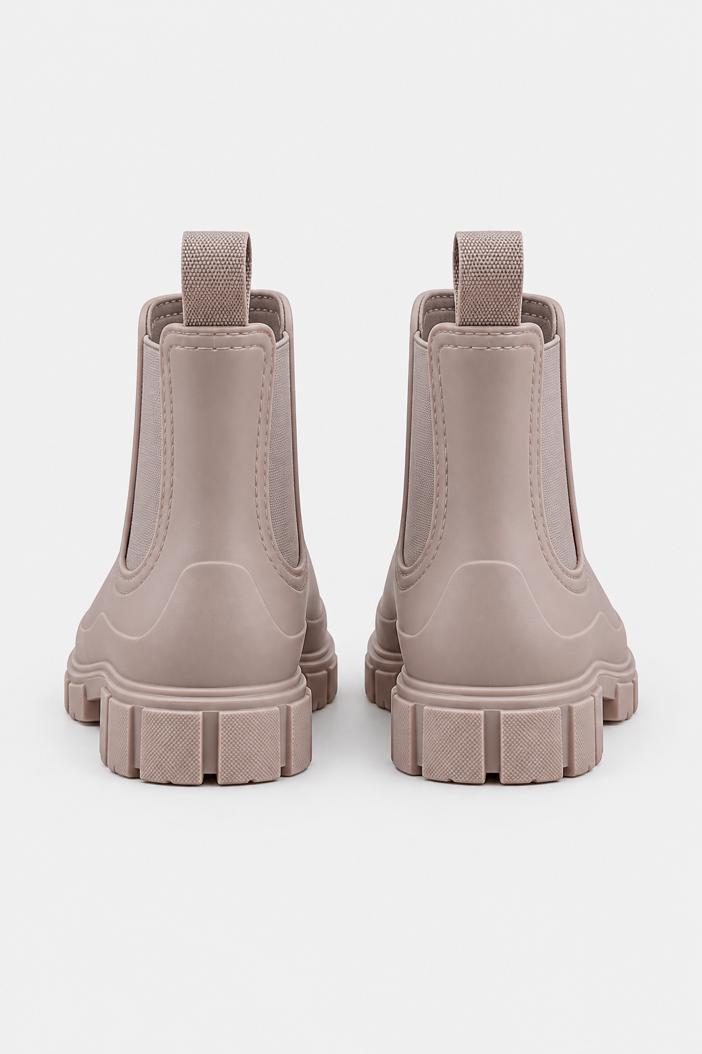 Women Waterproof Chunky Chelsea Boots Elastic Side