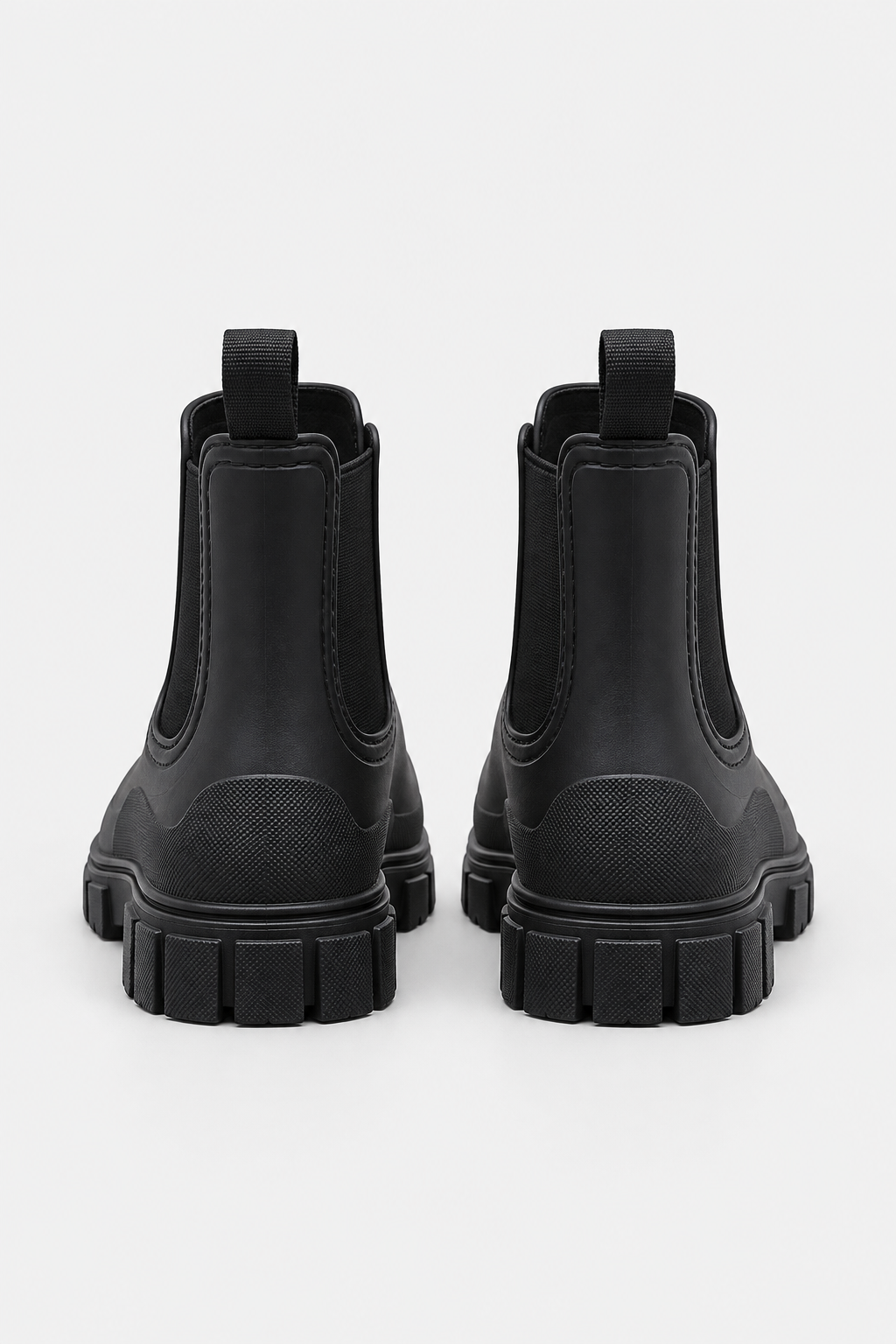 Women Waterproof Chunky Chelsea Boots Elastic Side