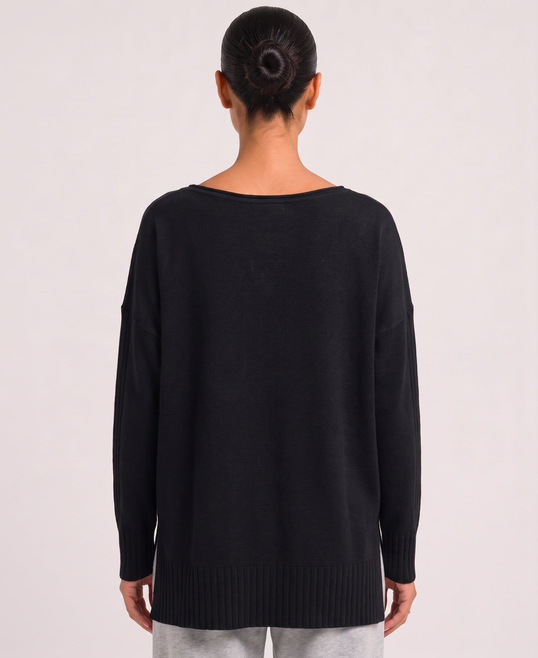 Marit Jumper in Black, back view