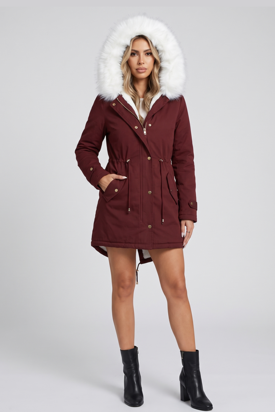 Marina Parka - Burgundy - front