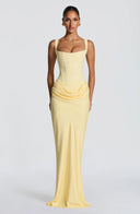 Cybéle corset square neck maxi dress