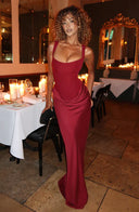 Cybéle corset square neck maxi dress