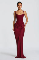 Cybéle corset square neck maxi dress