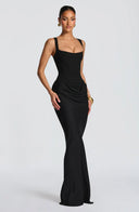 Cybéle corset square neck maxi dress