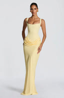 Cybéle corset square neck maxi dress