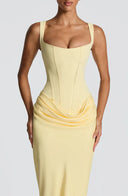 Cybéle corset square neck maxi dress