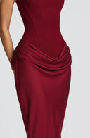 Cybéle corset square neck maxi dress