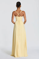 Clémence crepe sweetheart maxi dress