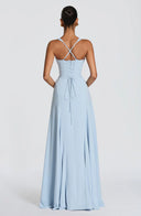 Clémence crepe sweetheart maxi dress
