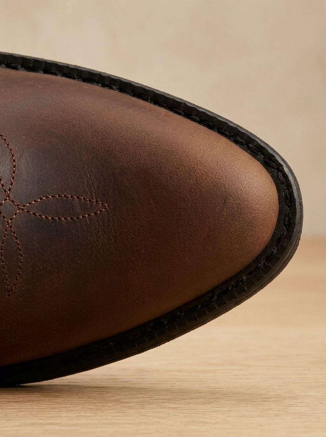 Ainsley Embroidered Cowboy Boots in Brown