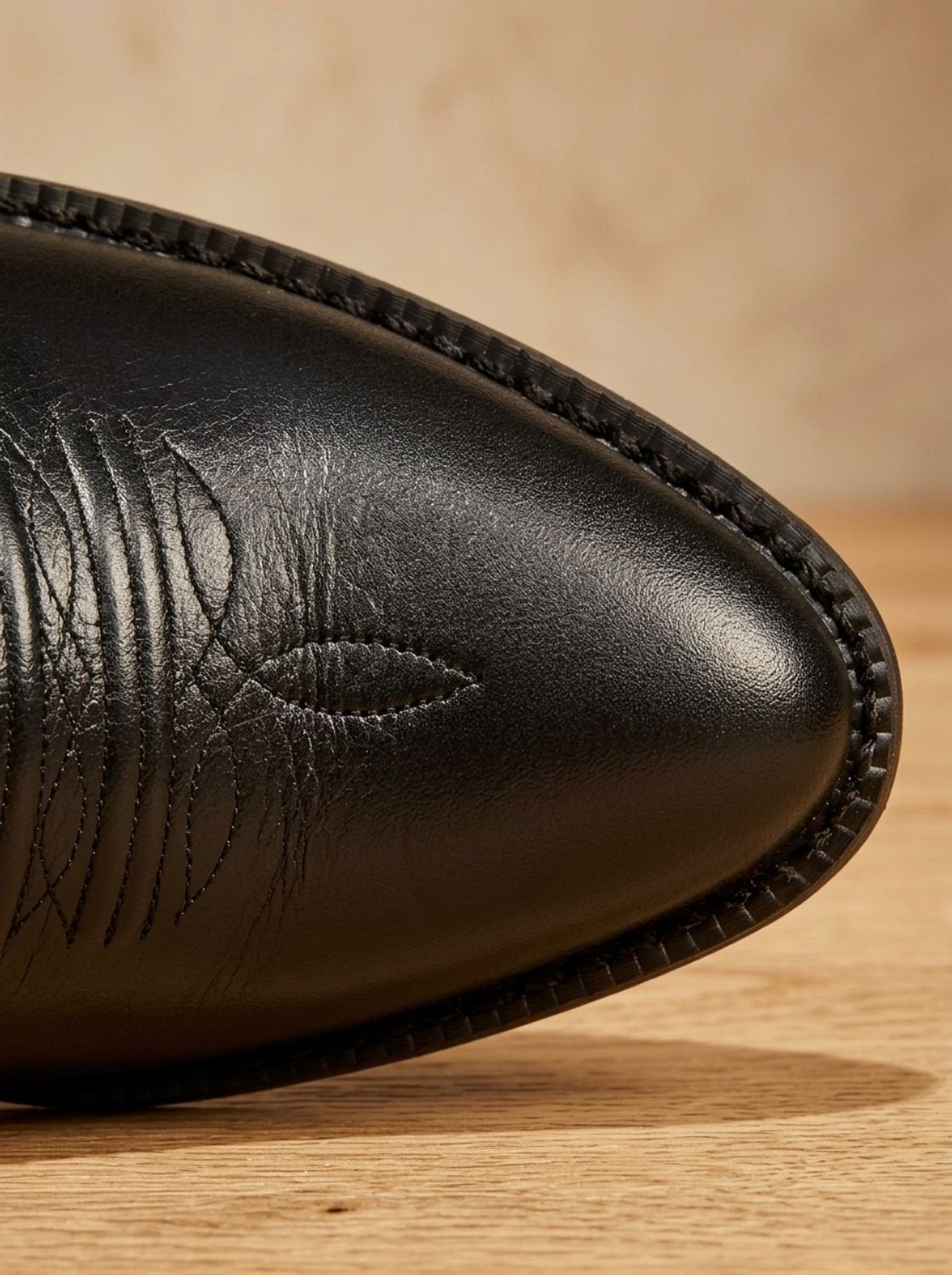 Ainsley Embroidered Cowboy Boots in Black
