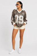 Jeany Leopard Oversized Shirt