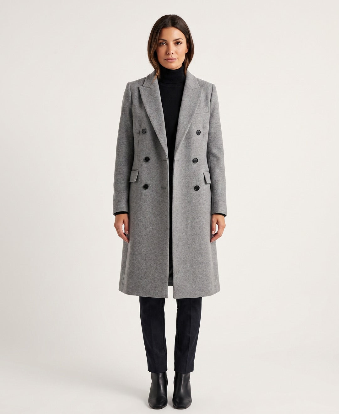 Eleanor Coat Grey front