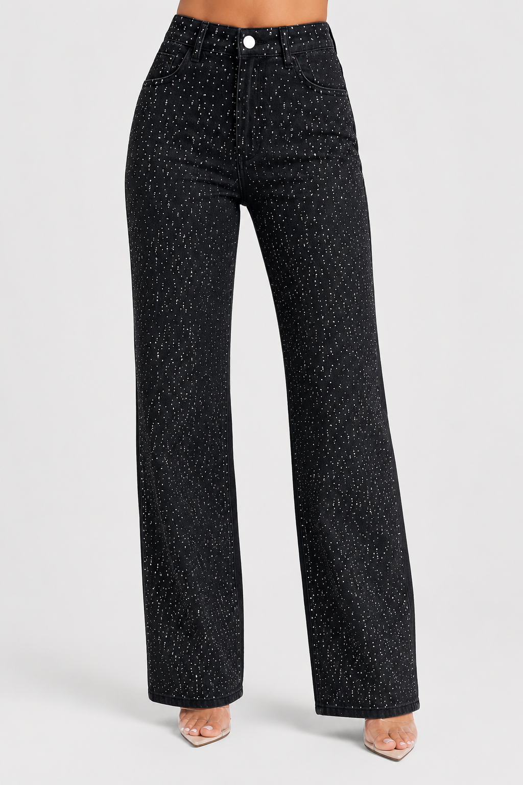Jamie Wide Leg Sparkle Jeans
