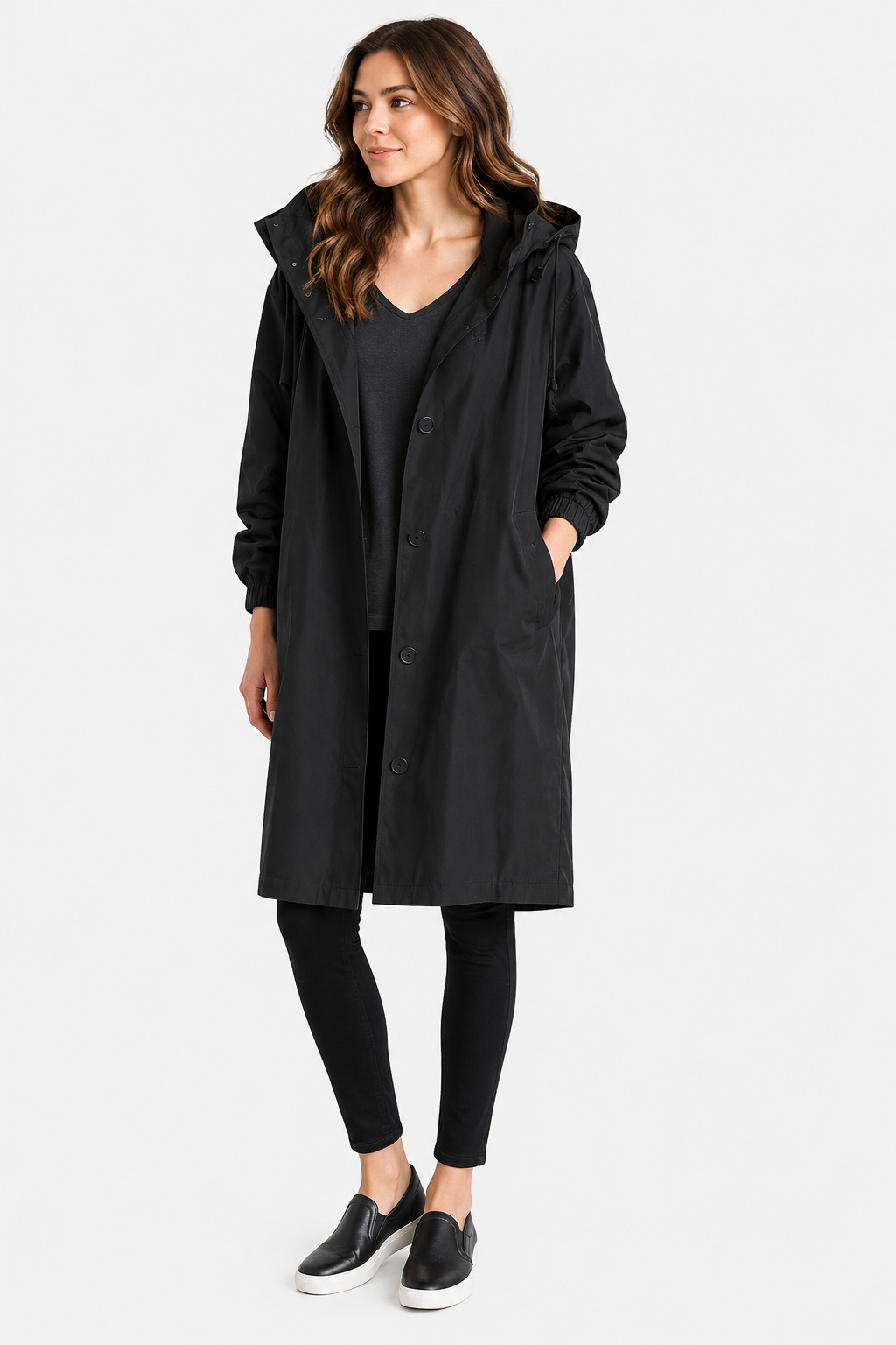 Ezra Hooded Trench Coat