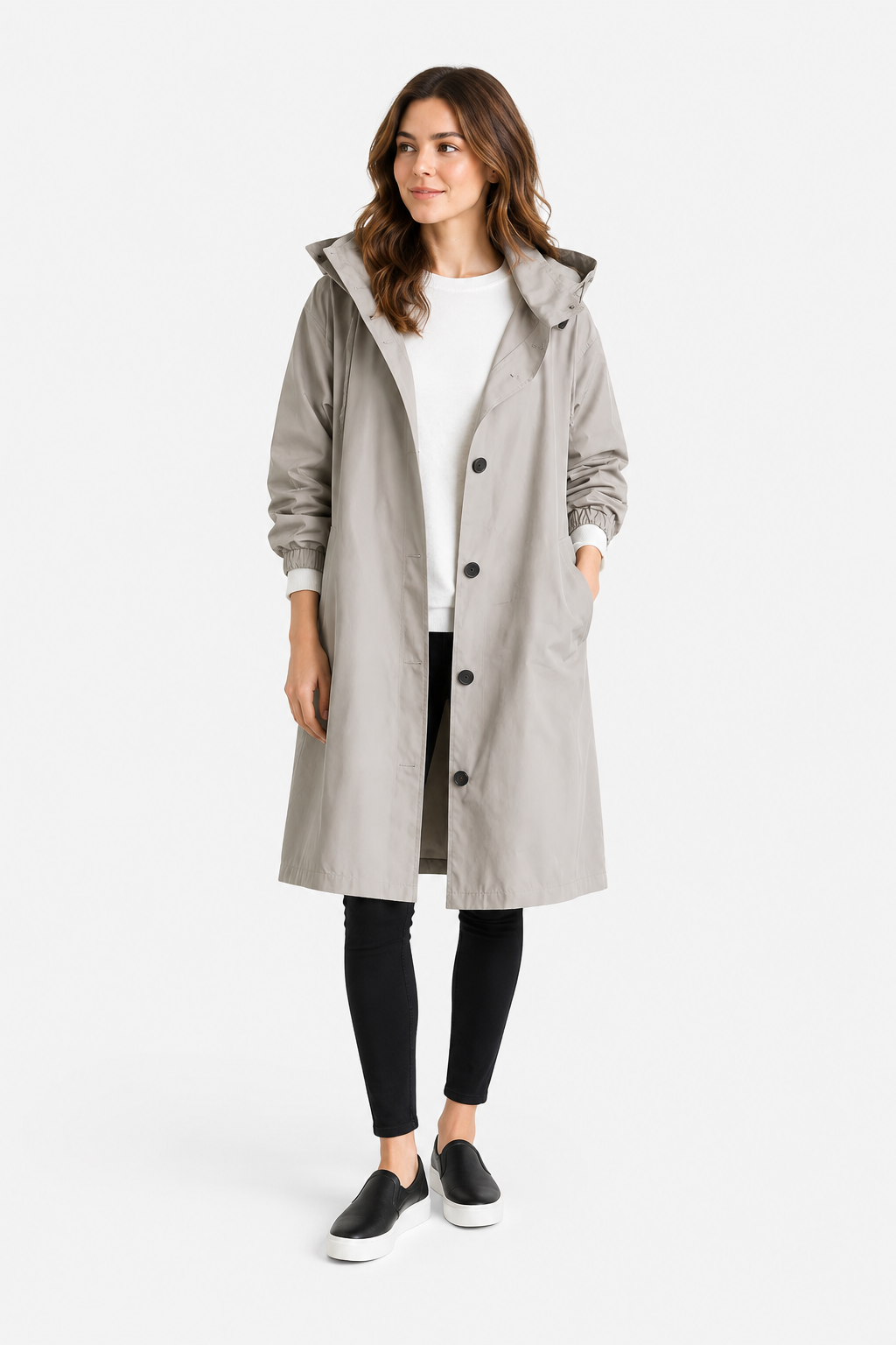 Ezra Hooded Trench Coat