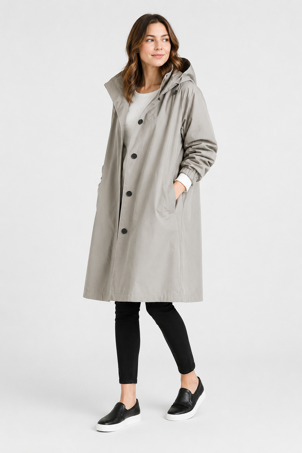 Ezra Hooded Trench Coat