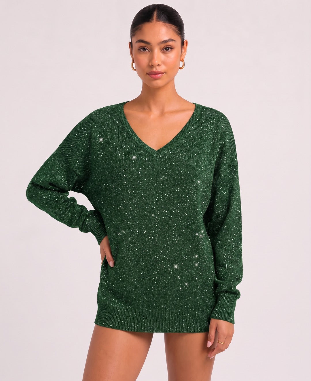 Celeste Jumper in Green, front view
