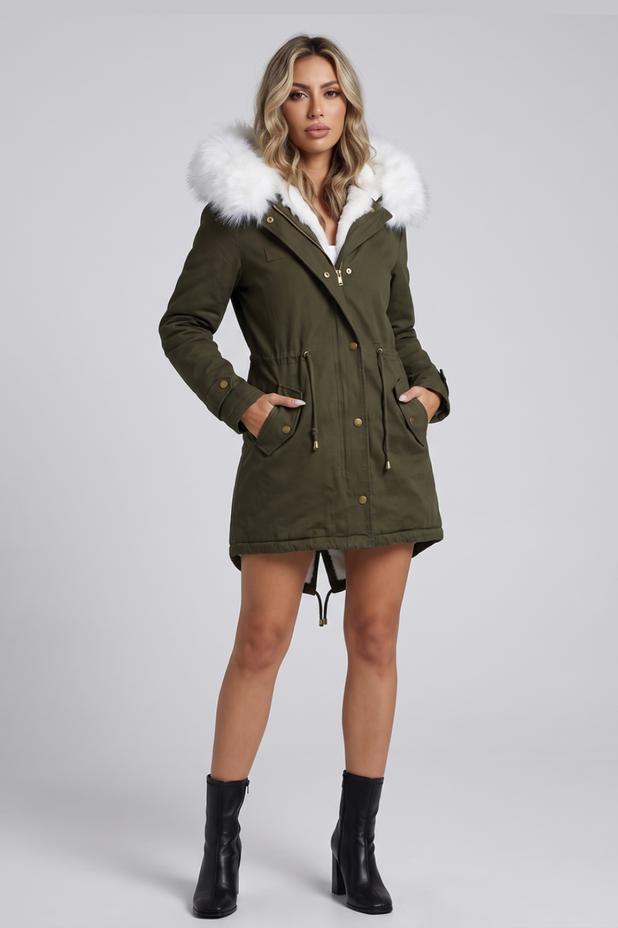 Marina Parka - Khaki Green - front