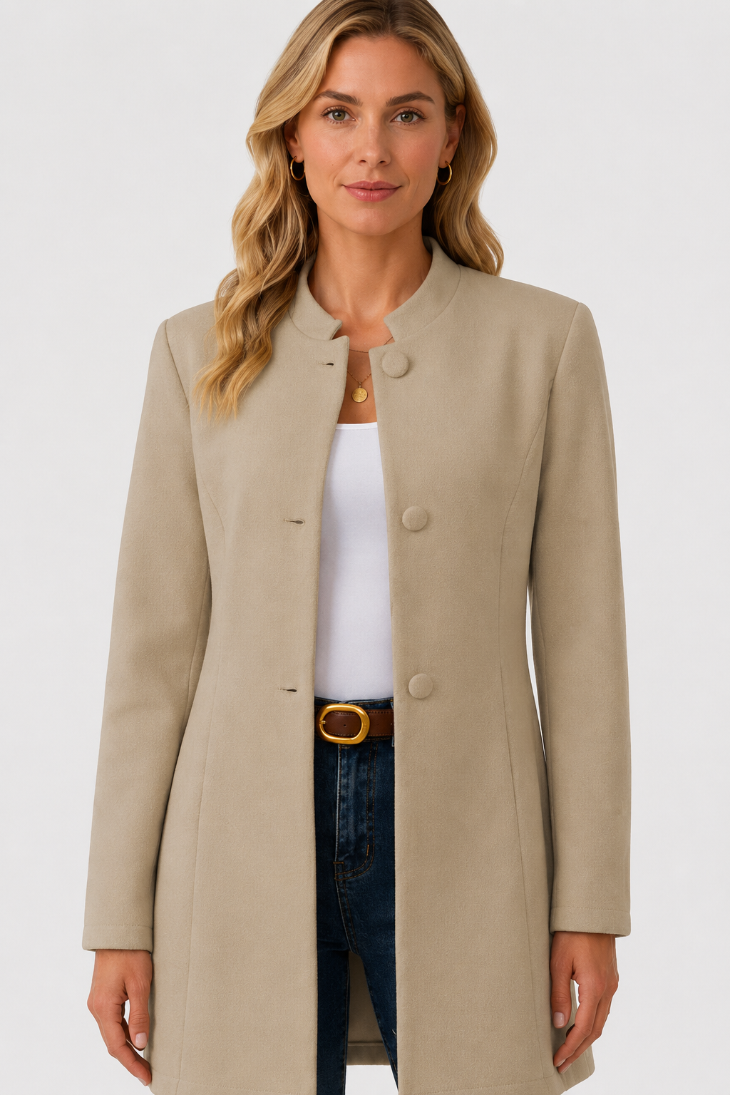 Manteau effet laine Hallie