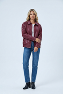 Sienna jacket – Burgundy front