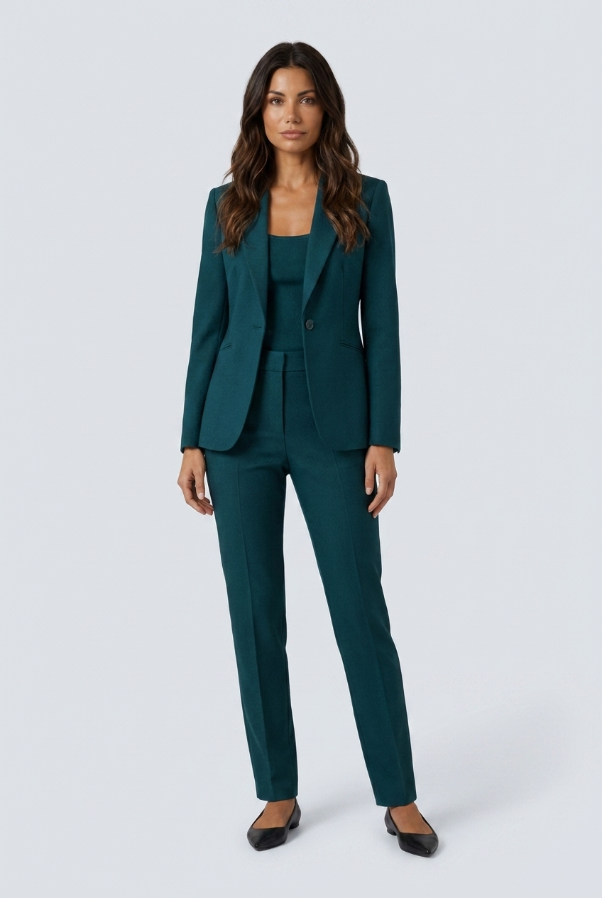 Vivienne two-piece trouser suit Teal