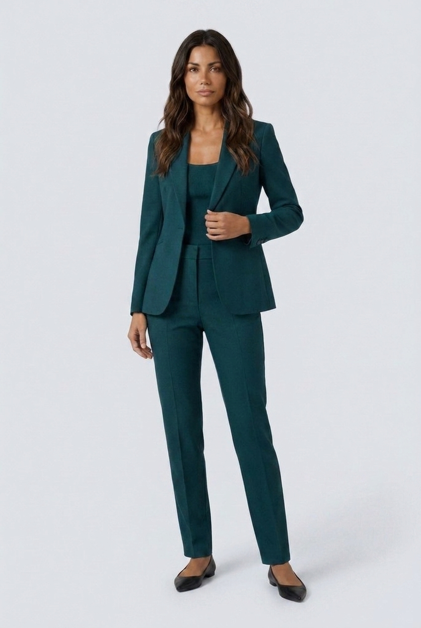 Vivienne two-piece trouser suit Teal