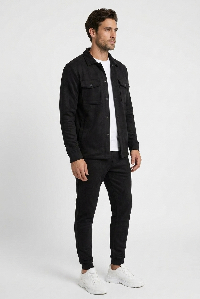 Blake men's tracksuit in black, side view
