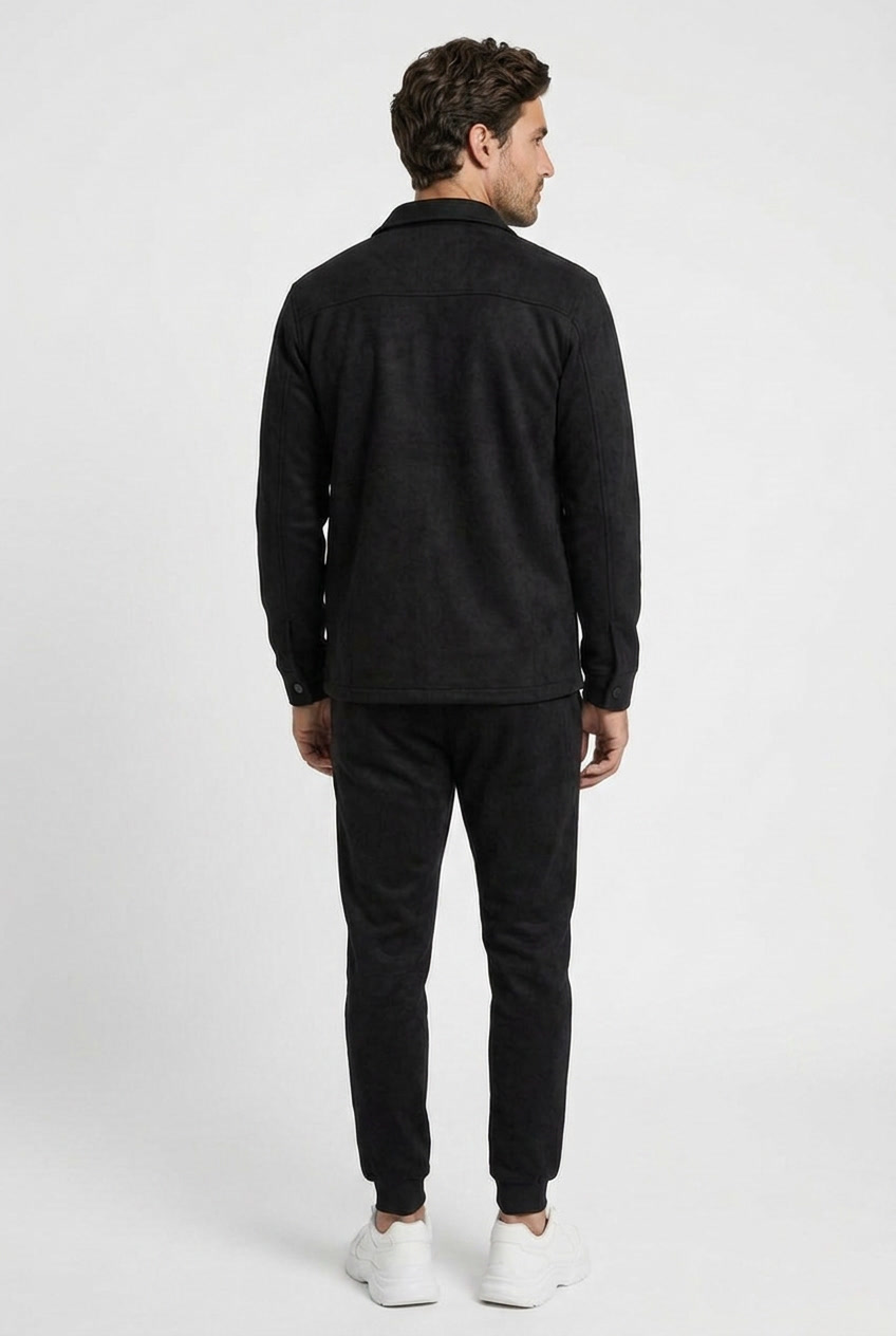 Blake men's tracksuit in black, back view