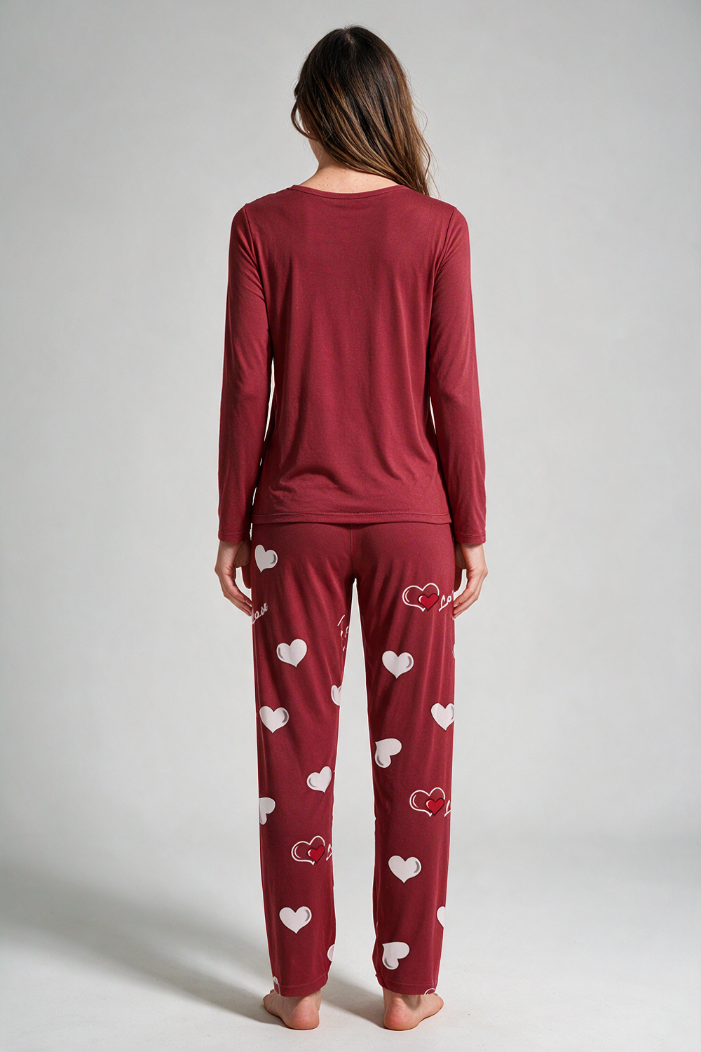 Lottie Heart Print Pyjama Set