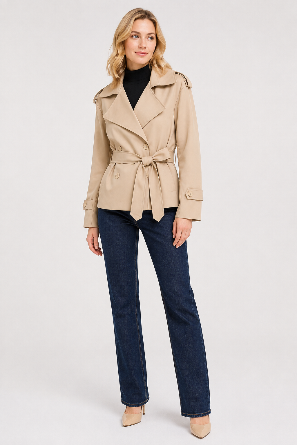 Juliette Cropped Trench Coat