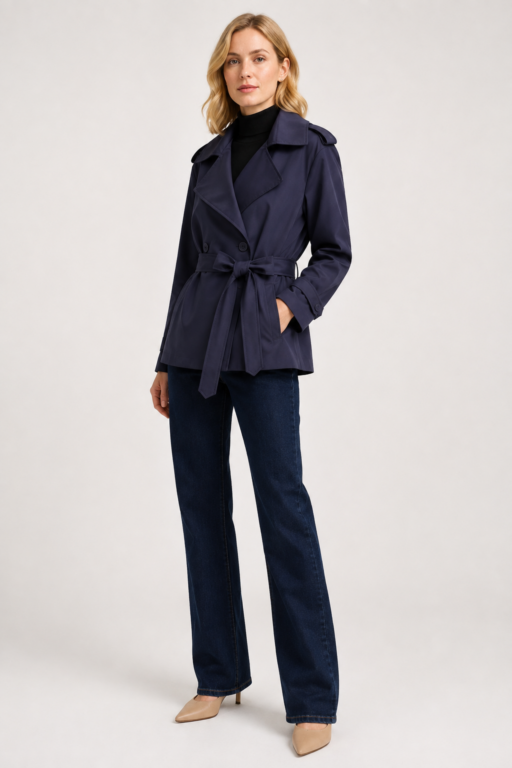 Juliette Cropped Trench Coat