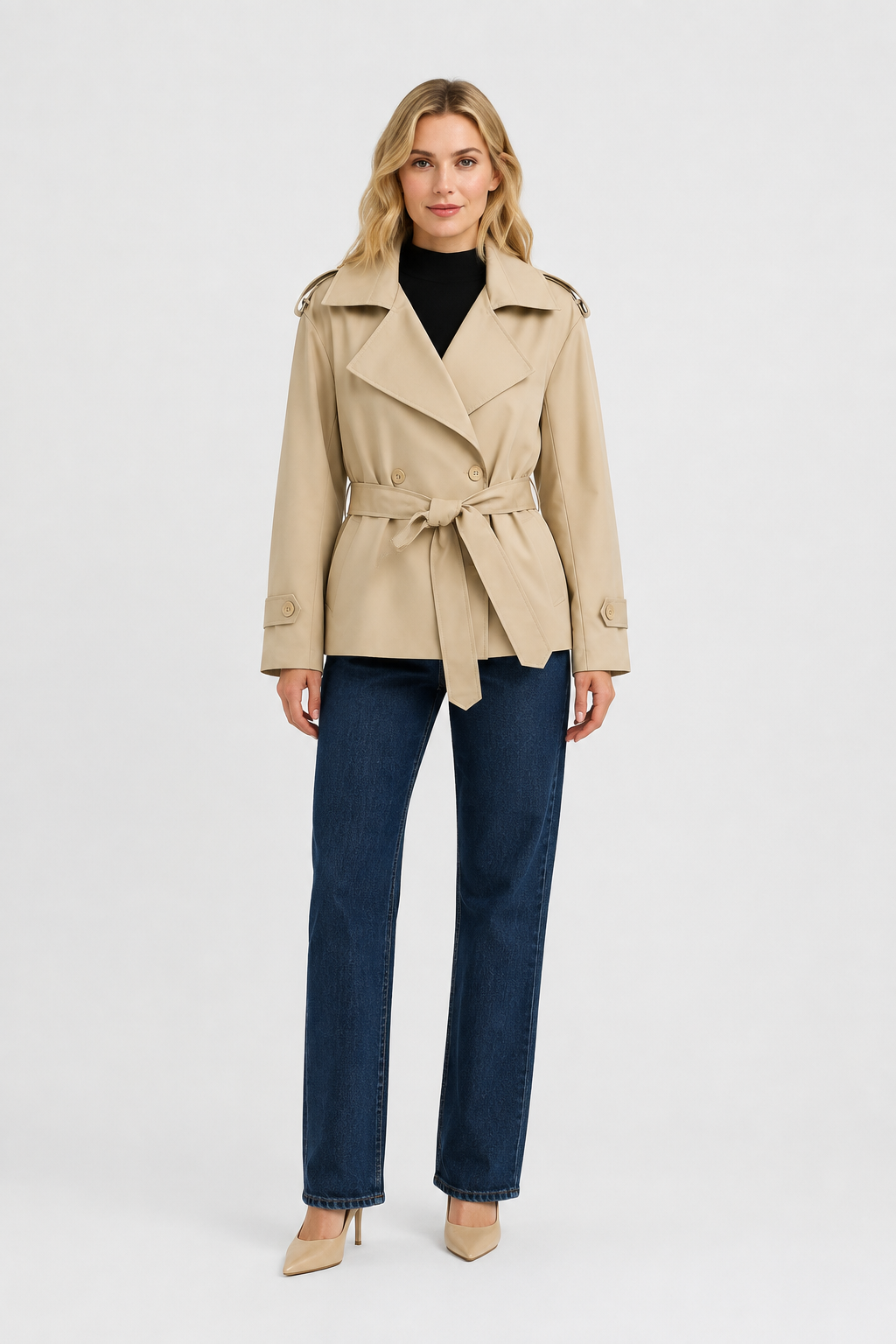 Juliette Cropped Trench Coat