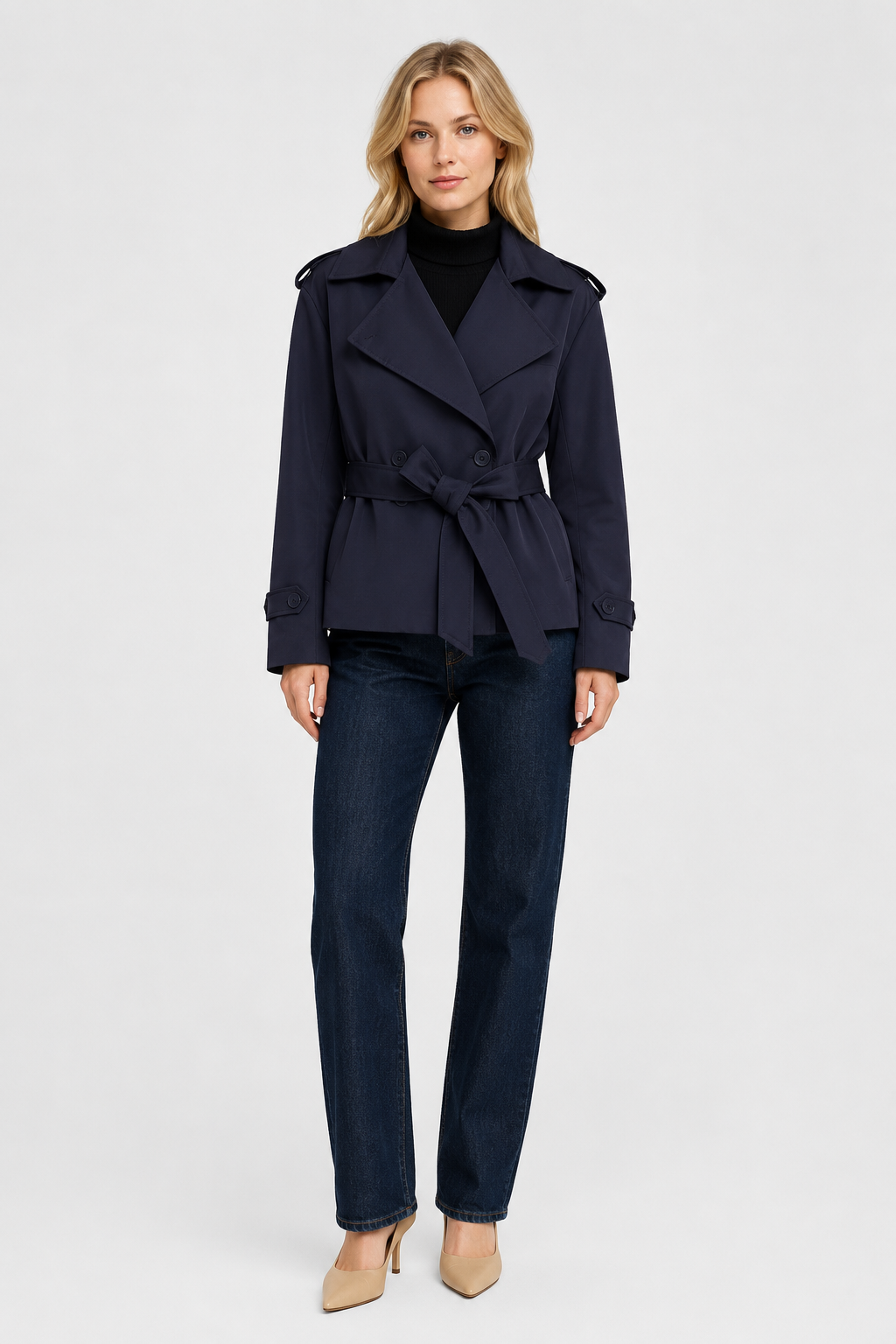 Juliette Cropped Trench Coat
