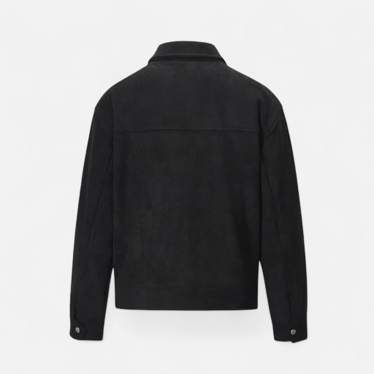 Men Faux Suede Jacket Relaxed Fit