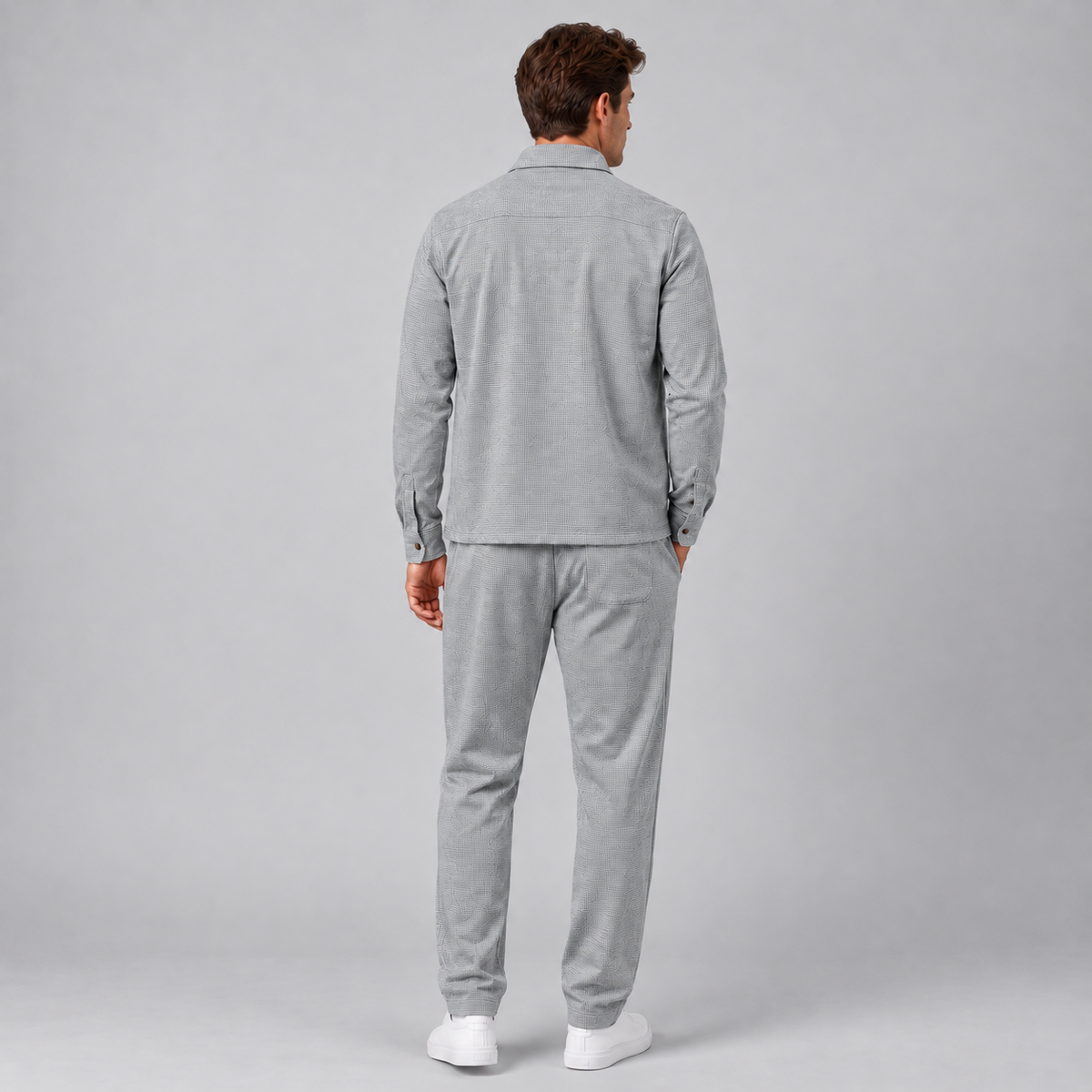 Men Overshirt And Trousers Co-Ord Set Relaxed Fit