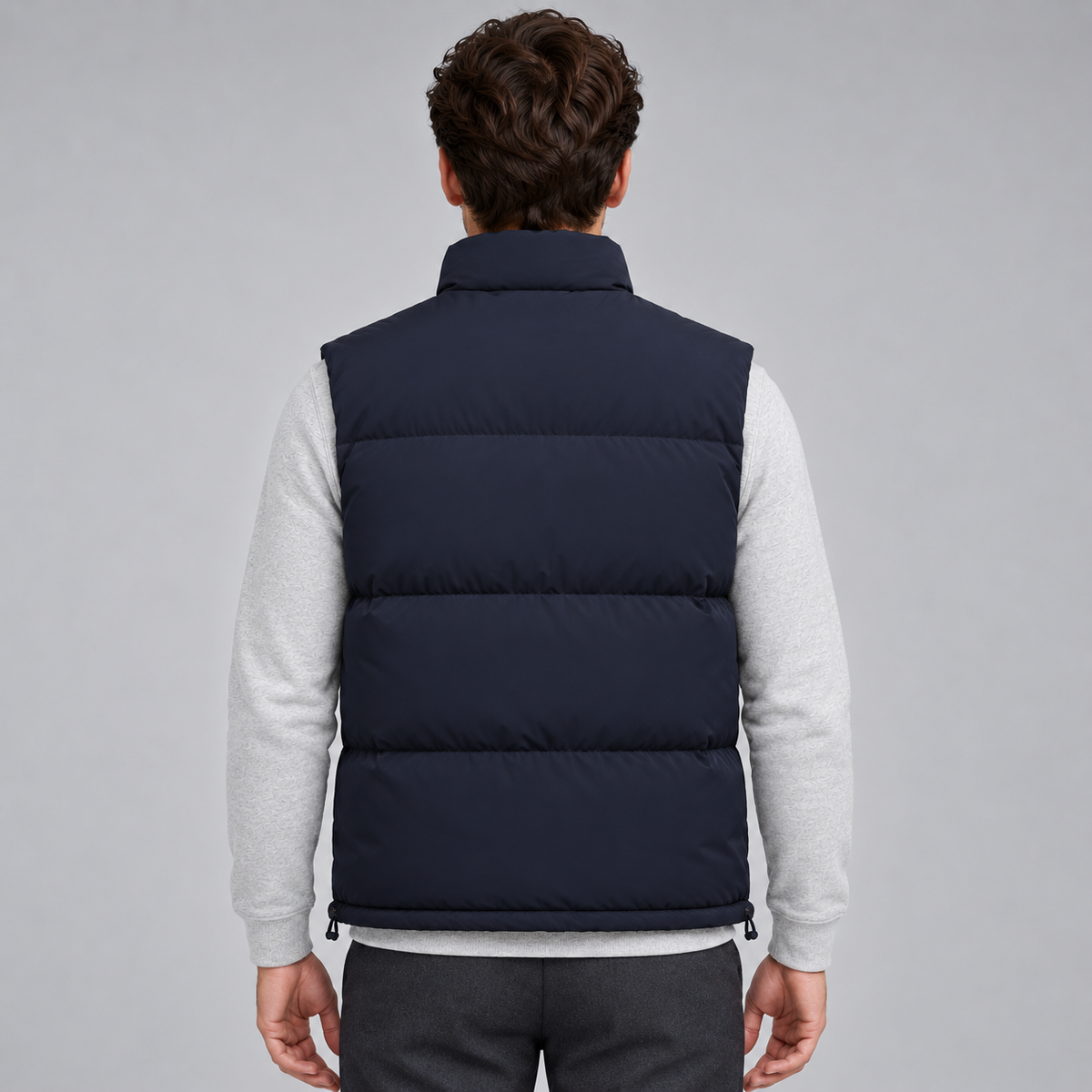 Men Quilted Gilet Lightweight Zip Front