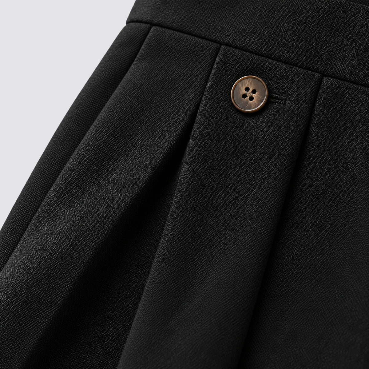 Men Wide Leg Trousers Front Pleats Relaxed Fit