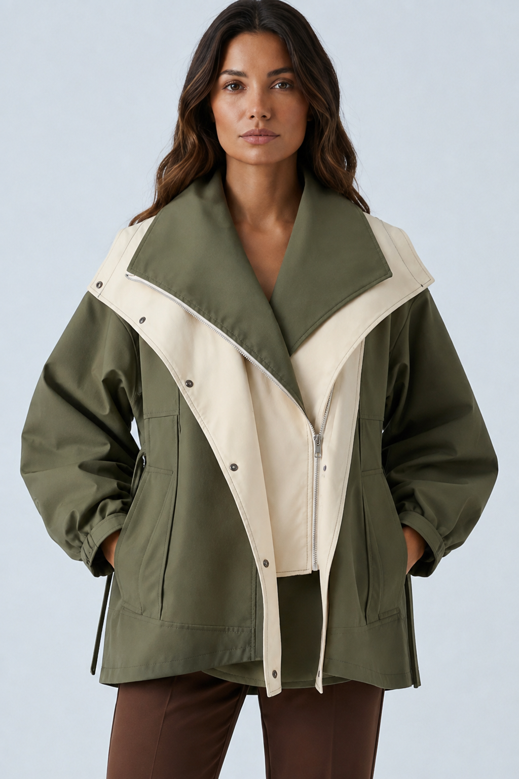 Veste coupe-vent asymétrique Maisy