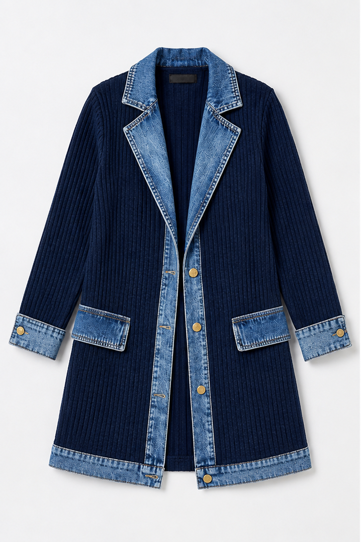 Elaine Knitted Denim Jacket