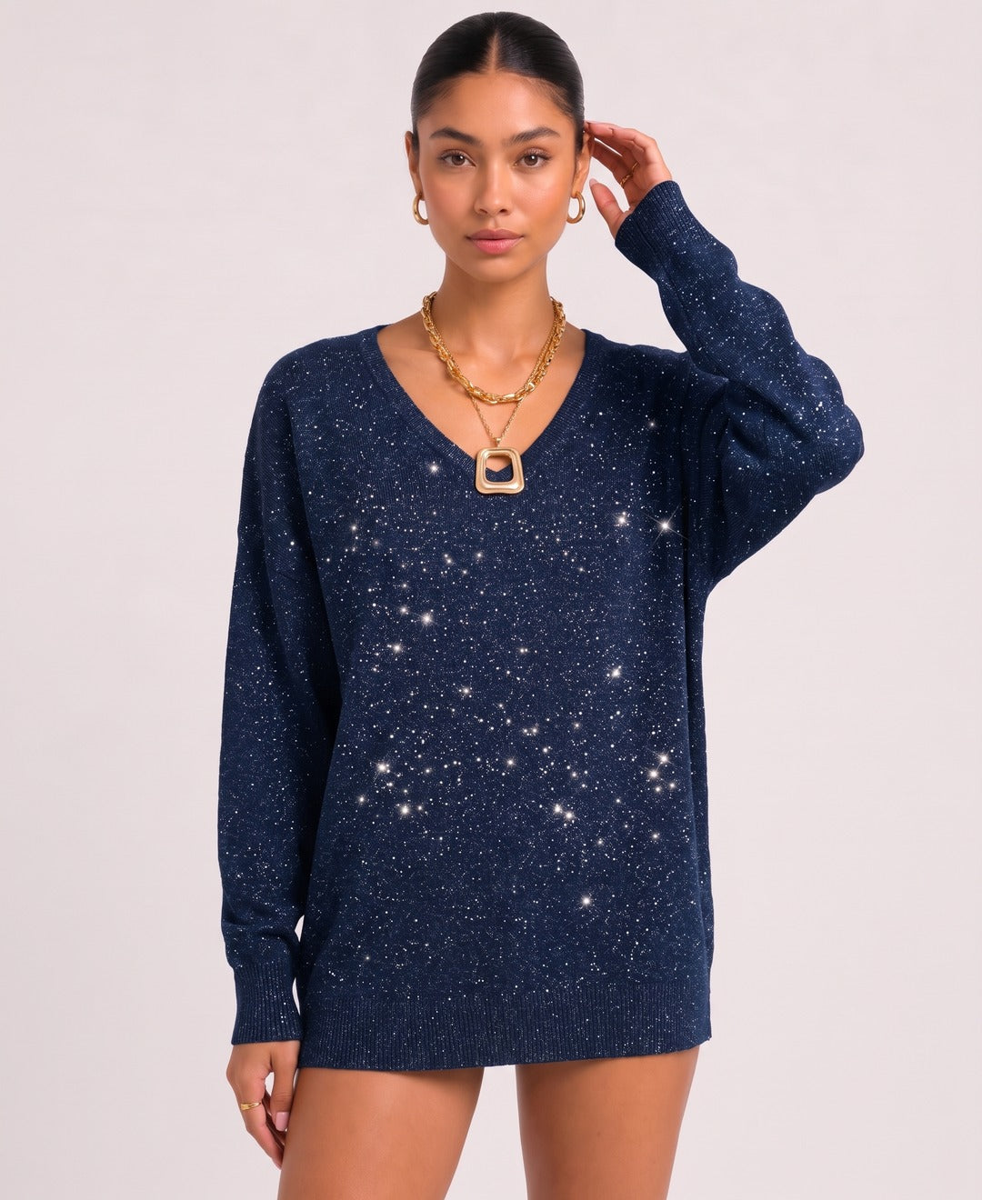 Celeste Jumper in Navy, front view
