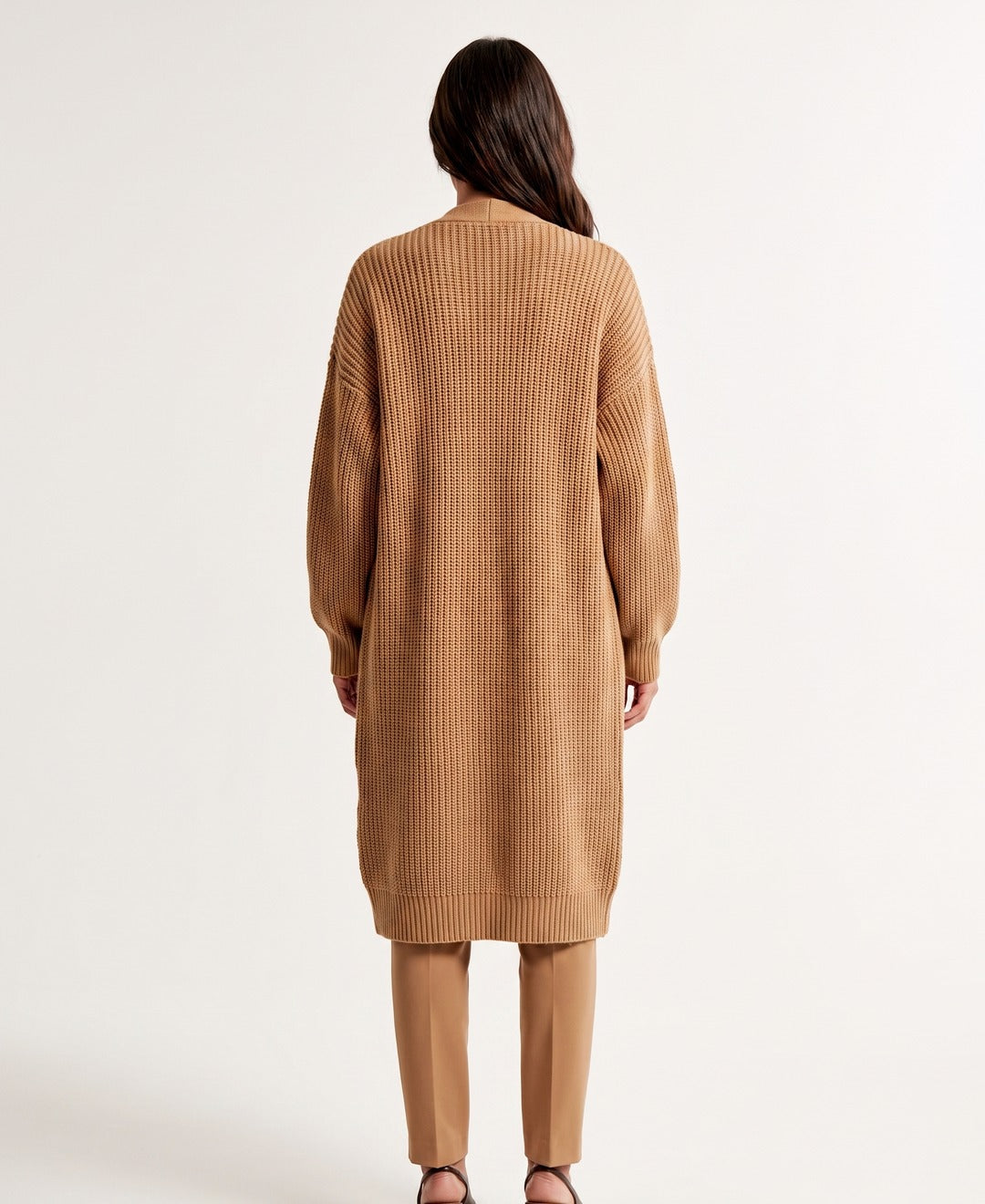 Romy Cardigan Light Brown back