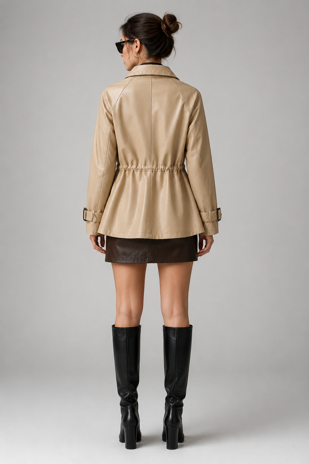 Trench in pelle Rosie