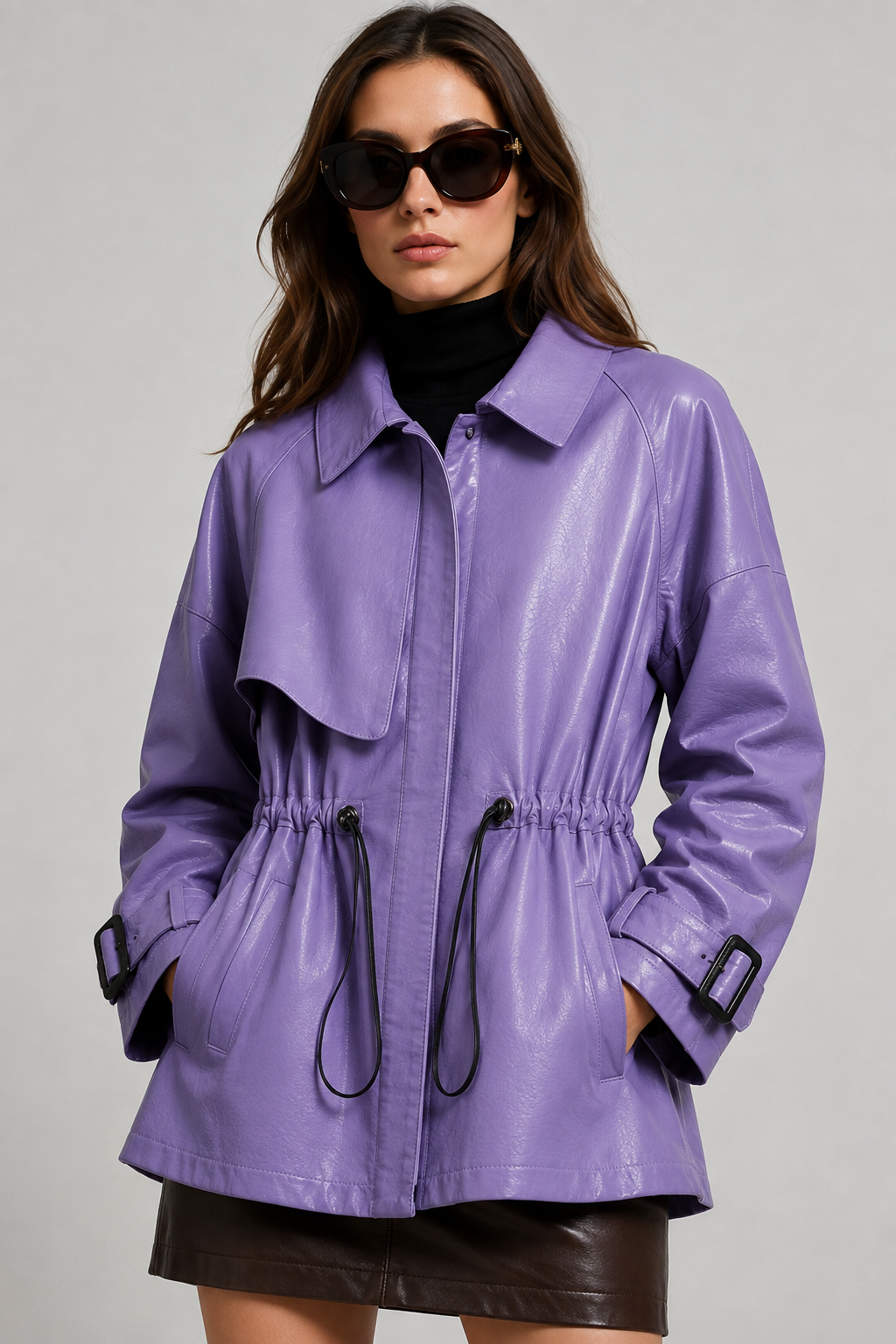 Trench in pelle Rosie