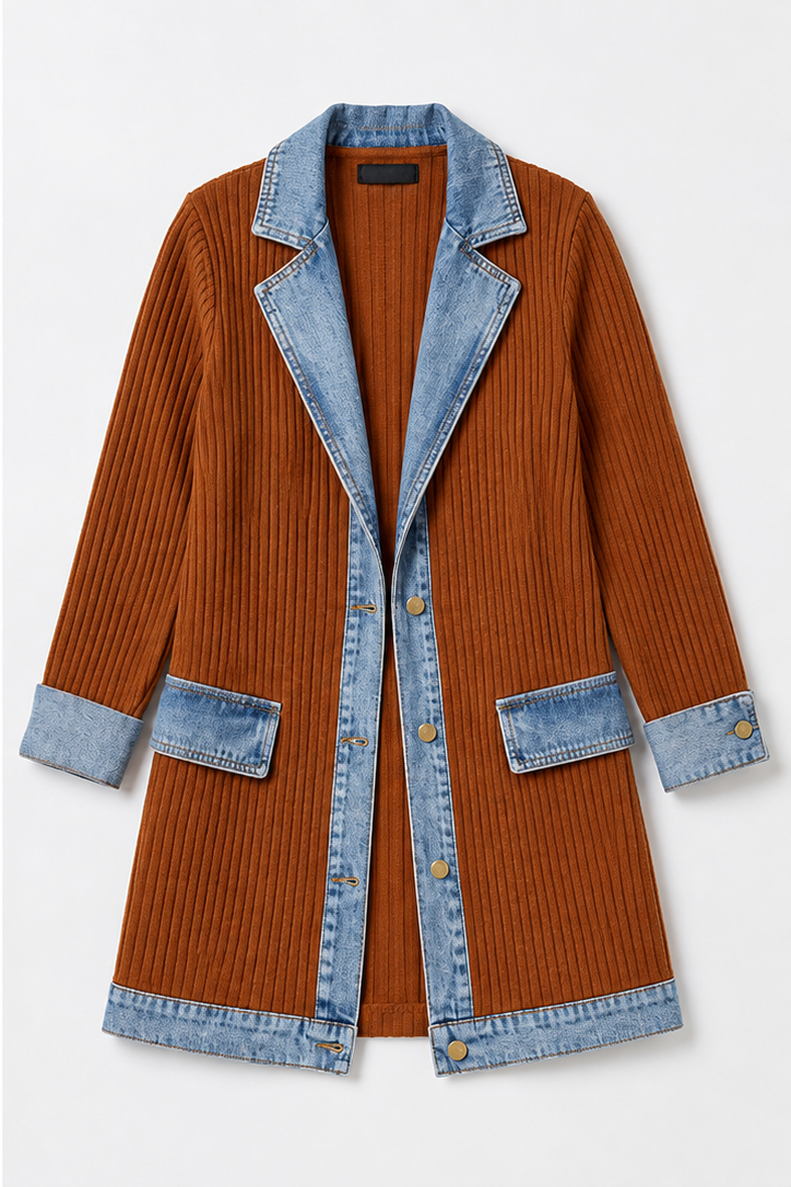 Elaine Knitted Denim Jacket