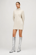 Faye Metallic Knee Boots