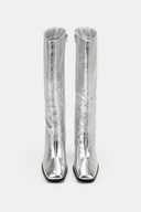 Faye Metallic Knee Boots