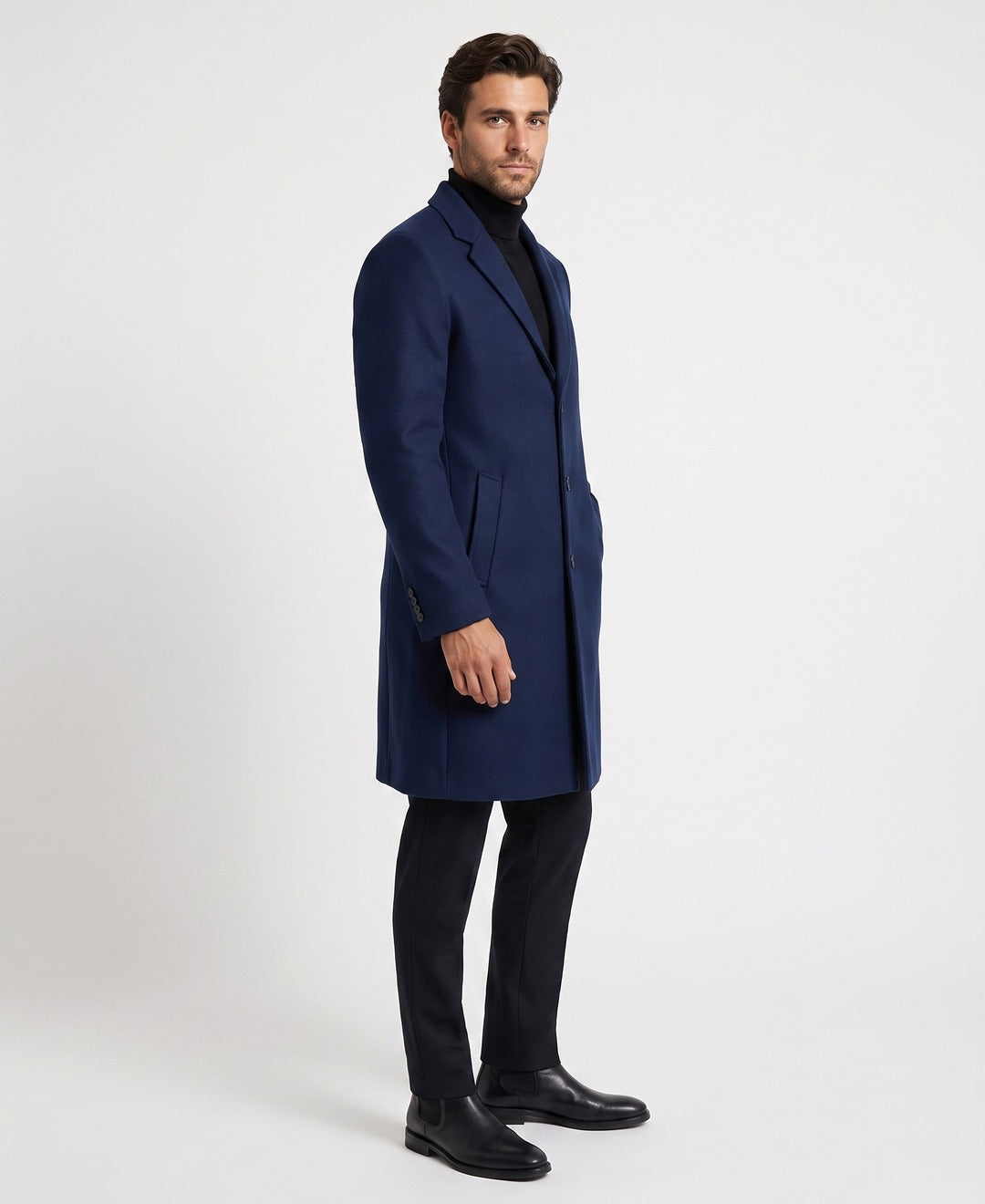 Sterling Coat Navy side