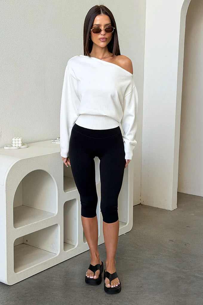 Maglione corto in maglia Hazel