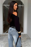 Evy Asymmetric Knit Top